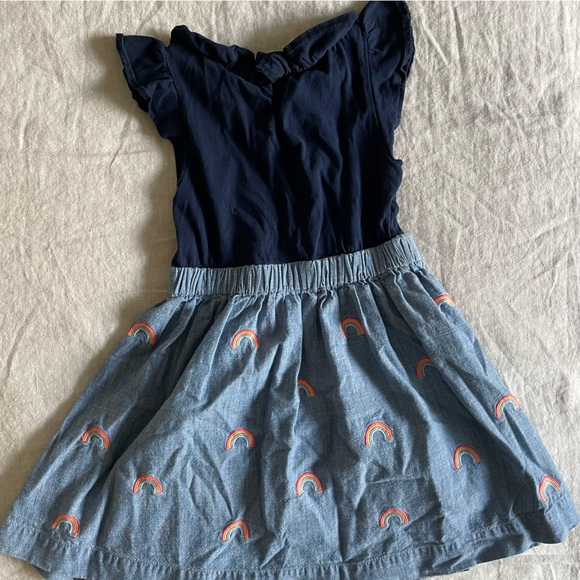 J. Crew Crewcuts Rainbow Dress Size 4 - Picture 2 of 4